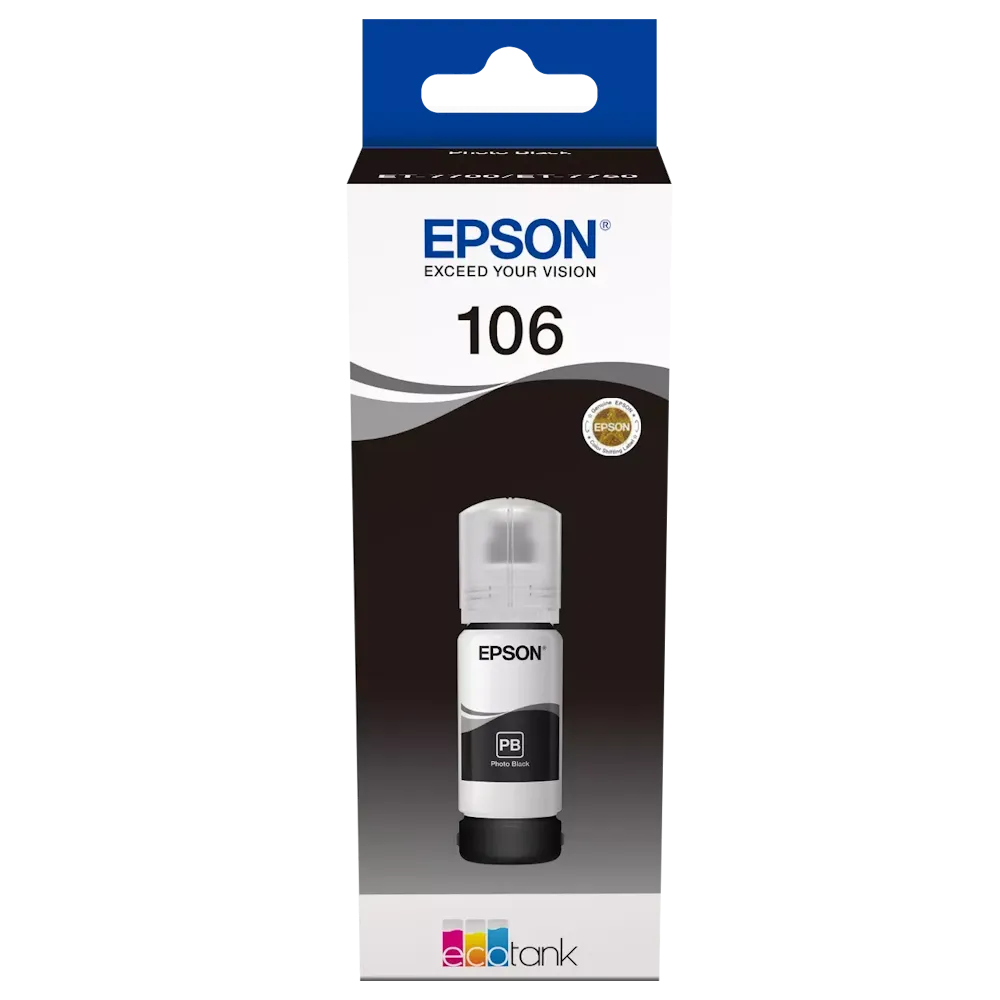 [C13T00R140] Epson 106 Photo Black Foto Siyah Şişe Mürekkep