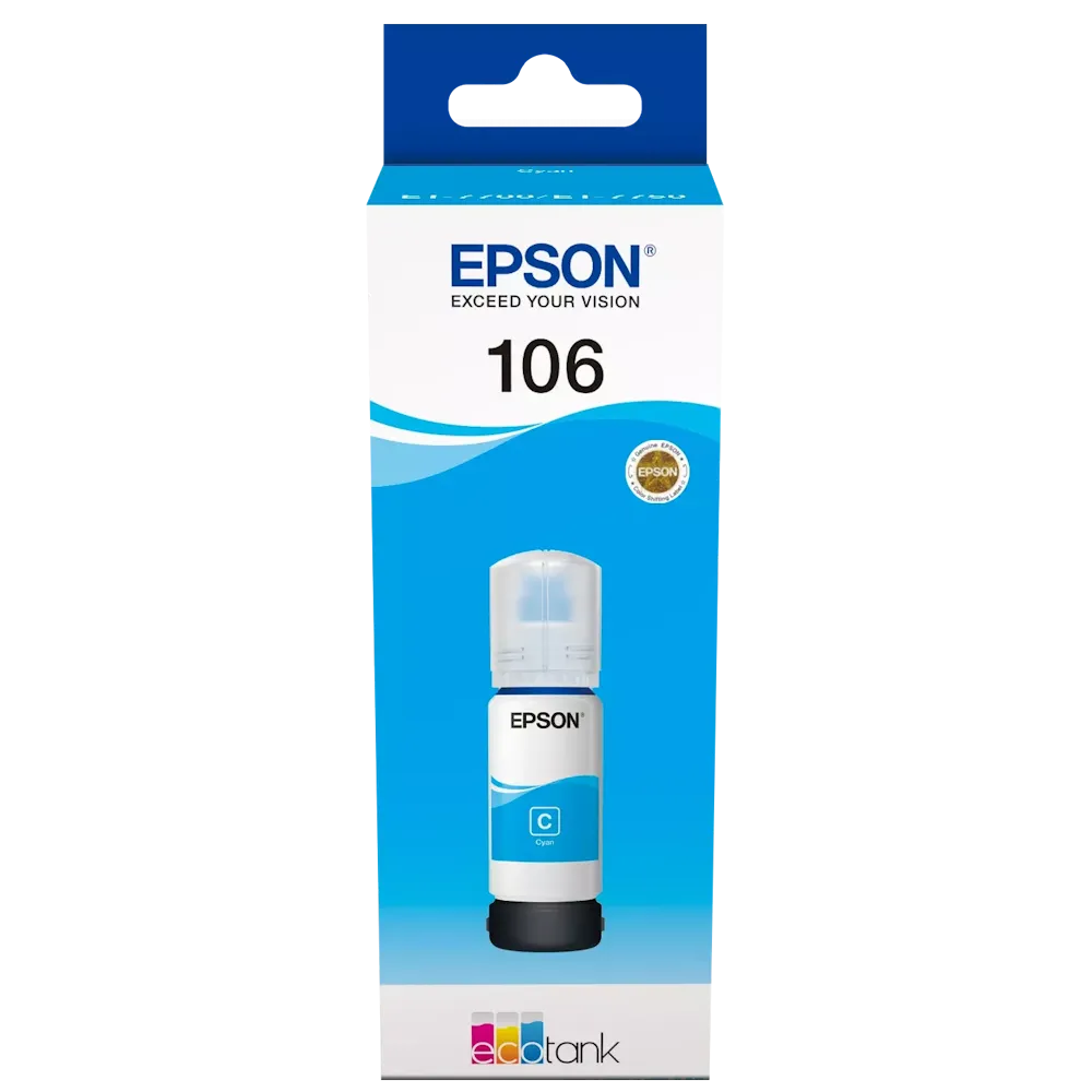 [C13T00R240] Epson 106 Cyan Mavi Şişe Mürekkep