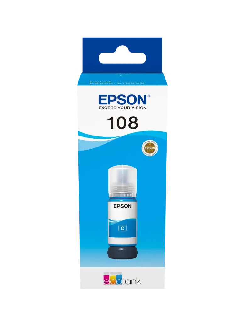 [C13T09C34A] Epson 108 Ecotank Magenta Kırmızı Mürekkep 70 ml