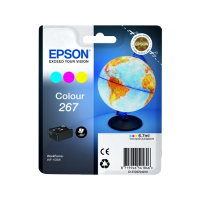 Epson Mürekkep Şişe (WF-100W) 267 RENKLİ (CMY)