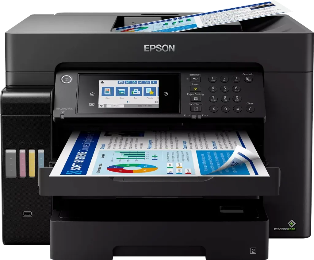EPSON Ecotank L15160 Yazıcı-Tarayıcı-Fotokopi-Faks Renkli Mürekkep Tanklı Yazıcı A3