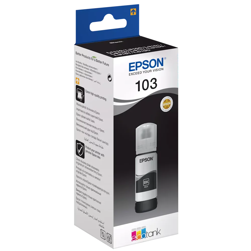 Epson 103 Siyah Şişe Mürekkep 65 ml