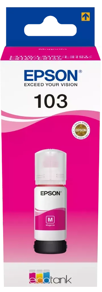 EPSON 103 MAGENTA KIRMIZI ŞİŞE MÜREKKEP 65 ML