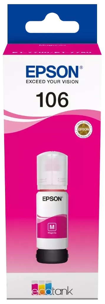 EPSON 106 MAGENTA KIRMIZI ŞİŞE MÜREKKEP