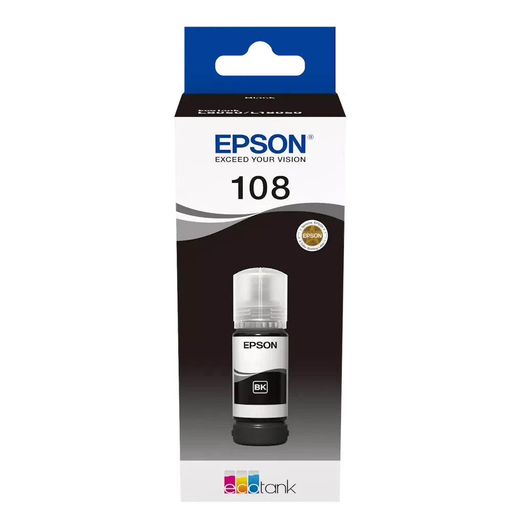Epson 108 Ecotank Siyah BK Mürekkep 70 ml