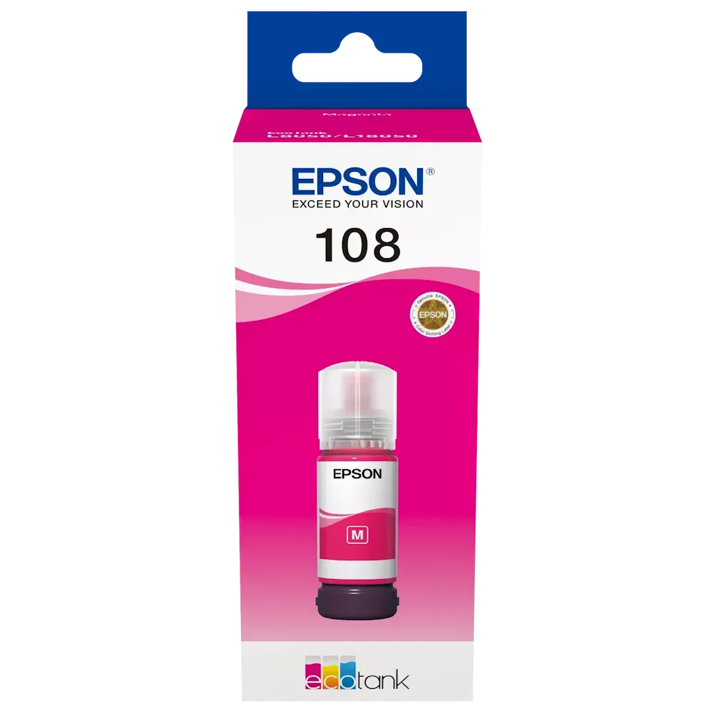 Epson 108 Ecotank Kırmızı Mürekkep 70 ml