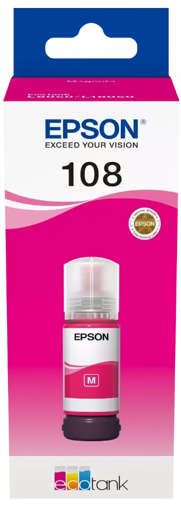 [C13T09C34A] Epson 108 Ecotank Magenta Kırmızı Mürekkep 70 ml {L18050/L8050/L8100(1905743)}