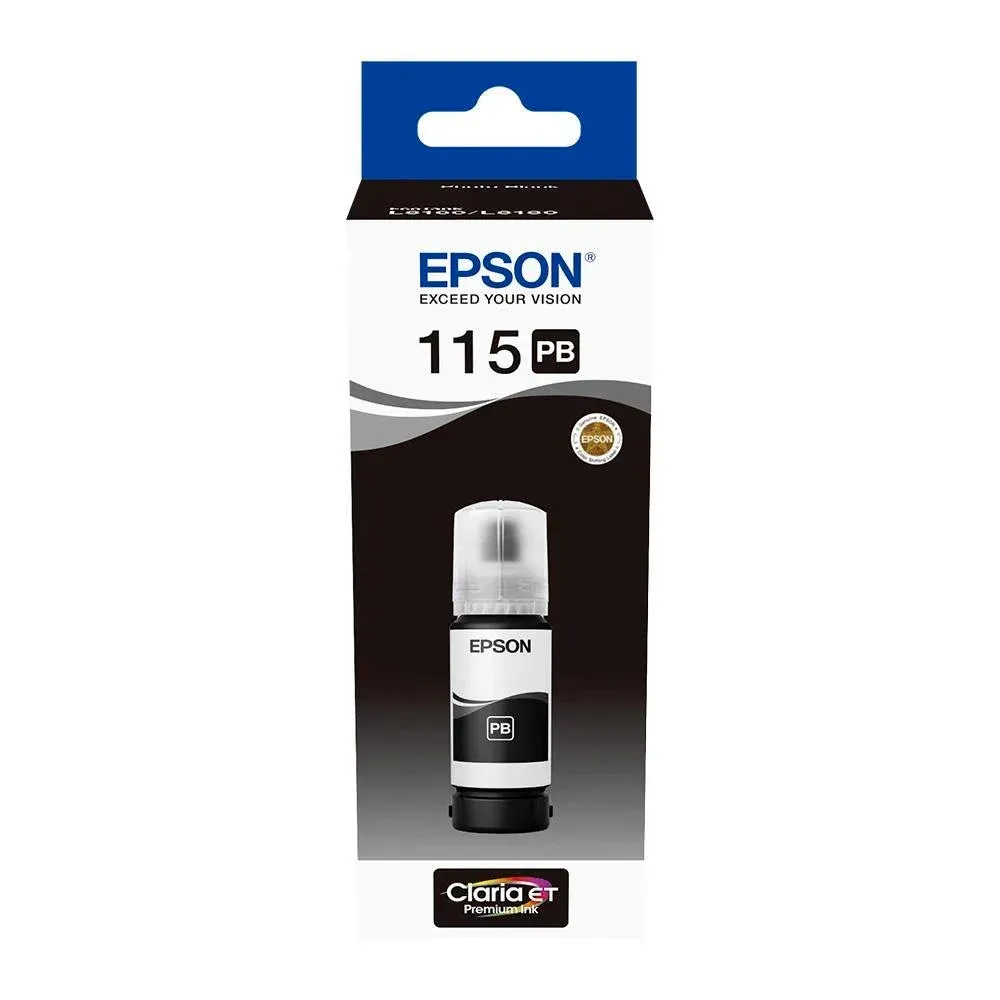 EPSON 115  BLACK SİYAH ŞİŞE MÜREKKEP
