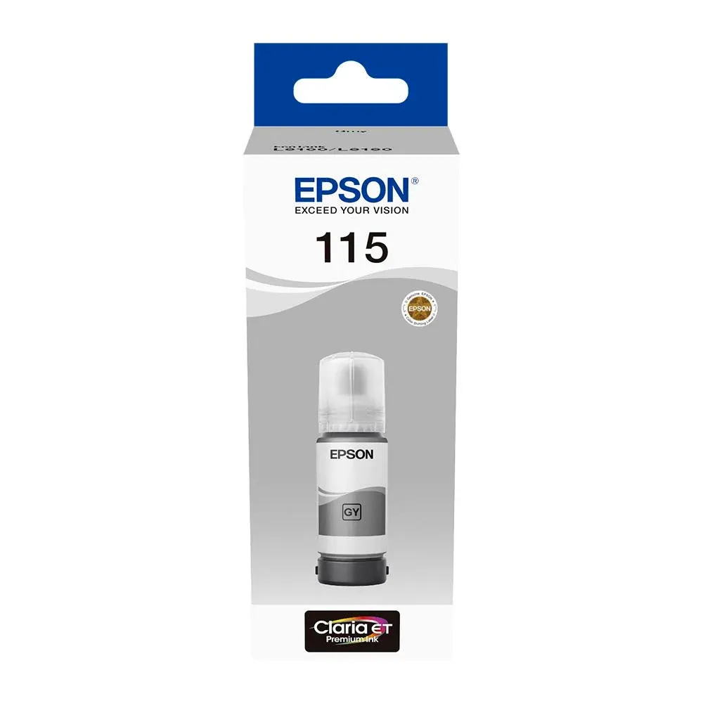 [C13T07D54A] Epson 115 Gri Şişe Mürekkep {L8160-L8180(1855463)}