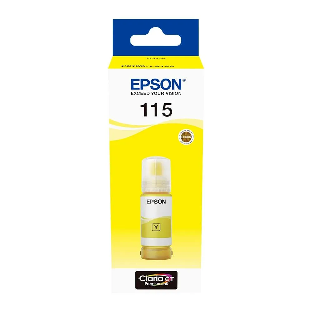 [C13T07D44A] Epson 115 Sarı Şişe Mürekkep {L8160-L8180(1855462)}