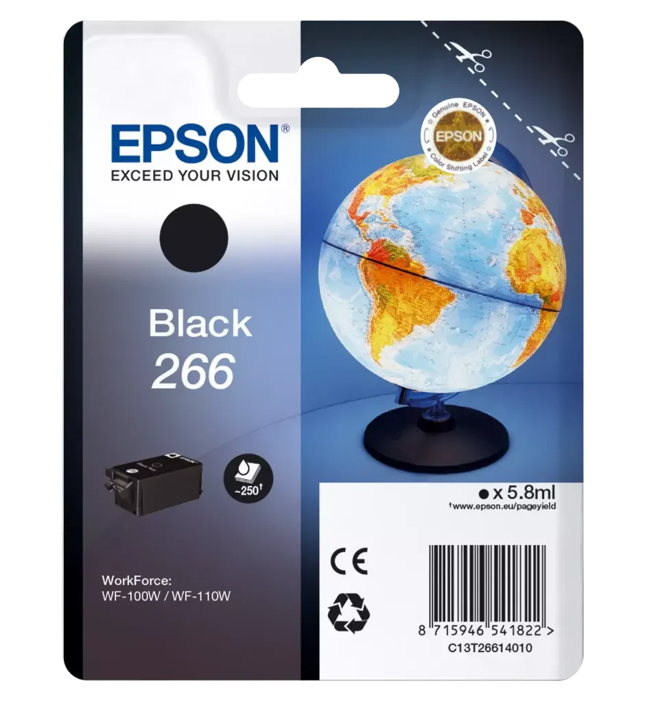 Epson Mürekkep Şişe (WF-100W) 266 Siyah (K)