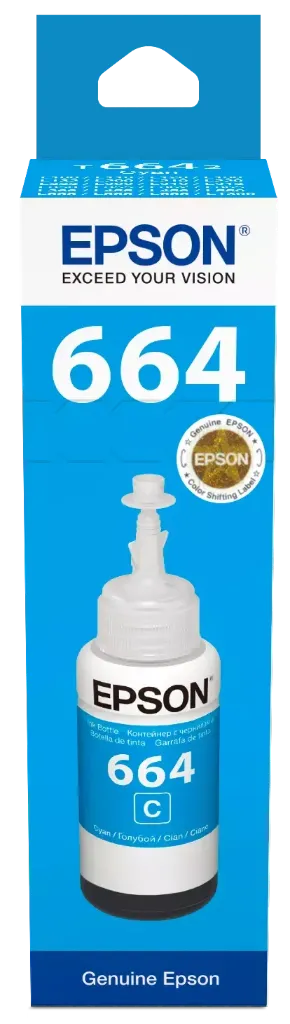 [C13T66424A] Epson T6642 Cyan Mavi Şişe Mürekkep  70 ml {L210/L300/L550/L110/L1300/L365/L565/L130/L220/L310/L455/L355/L486/L386/L382/L3050/L3060}