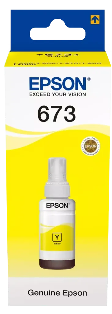 Epson T6734 Sarı Şişe Mürekkep