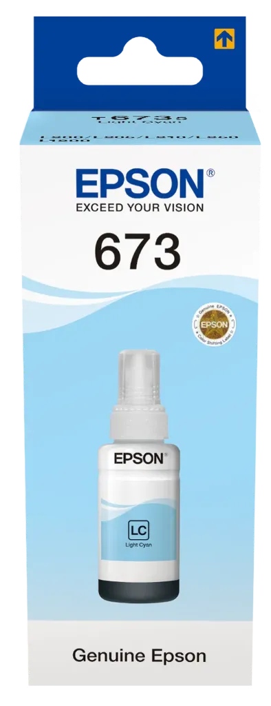 [C13T67354A] EPSON T6735 LİGHT CYAN AÇIK MAVİ ŞİŞE MÜREKKEP (1564672)