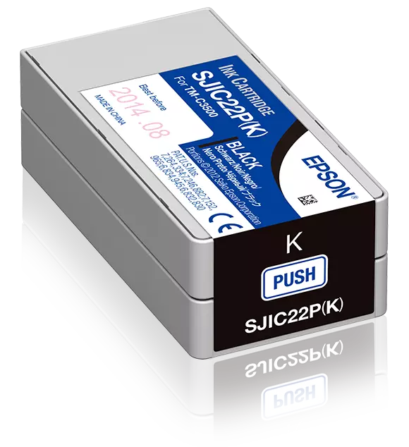 Epson TM-C3500 Ink Cartridge For ColorWorks C3500 SJIC22P(K) (Siyah)