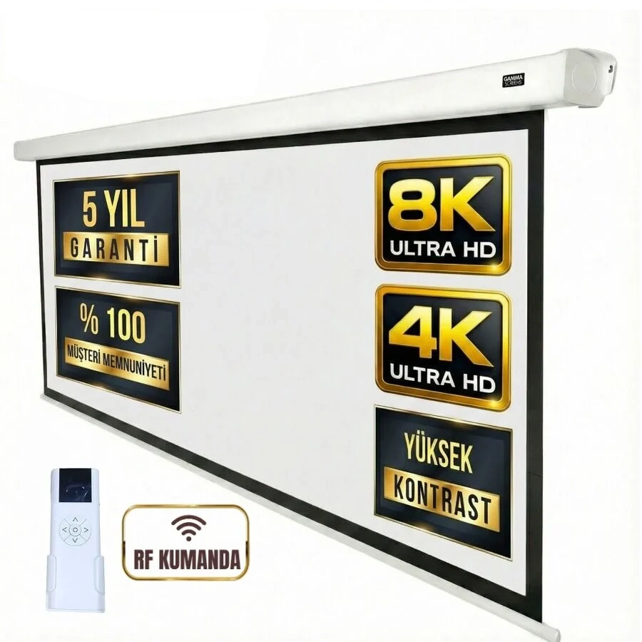 [2024STK019] 240X200 MOTORLU PROJEKSİYON PERDESI